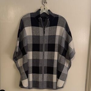 Black and Gray Checkered Sweater